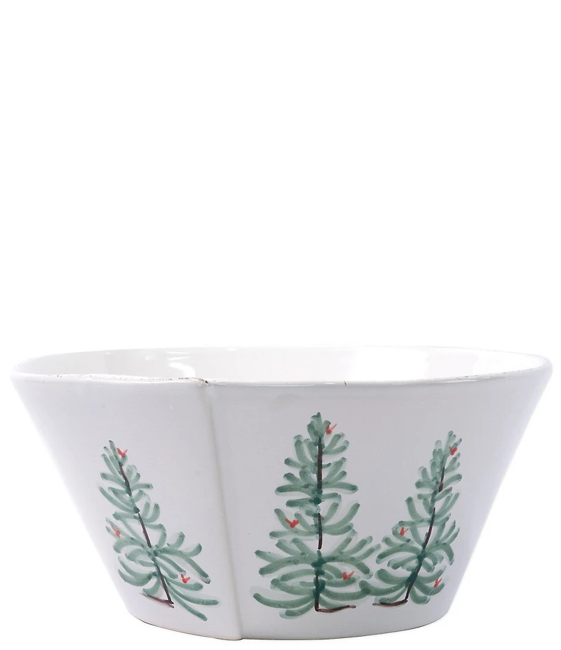 VIETRI Lastra Holiday Stacking Serving Bowl