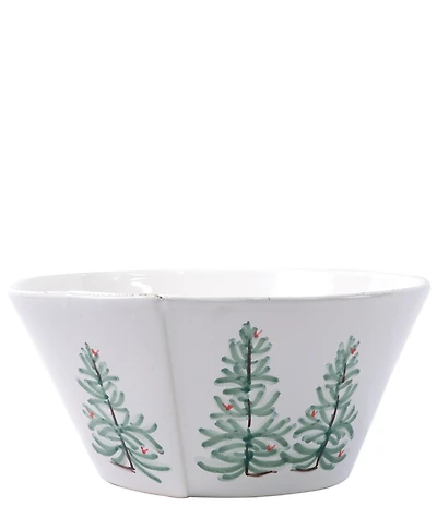 VIETRI Lastra Holiday Stacking Serving Bowl