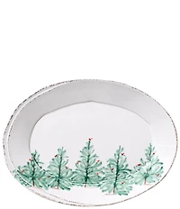 VIETRI Lastra Holiday Small Oval Platter
