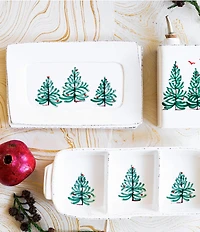 VIETRI Lastra Holiday Small Rectangular Tray