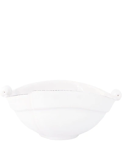VIETRI Lastra White Two-Part Olive Bowl