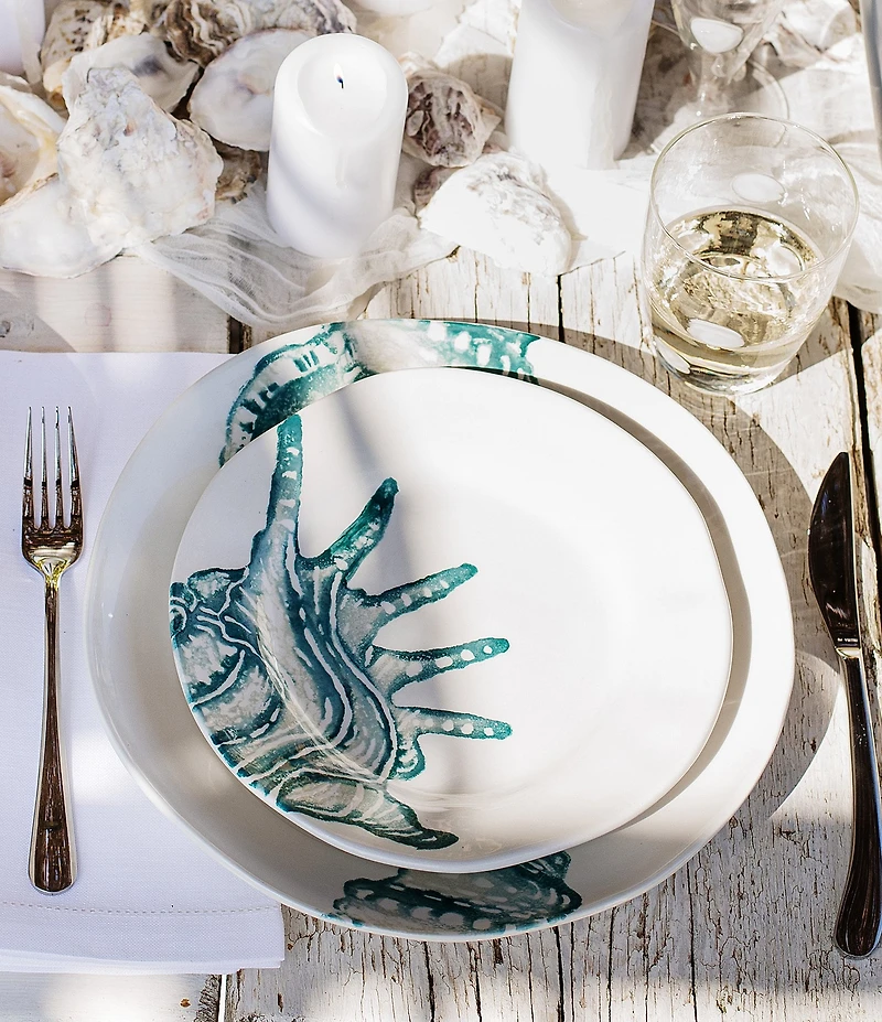 VIETRI Lido Aqua Dinner Plate