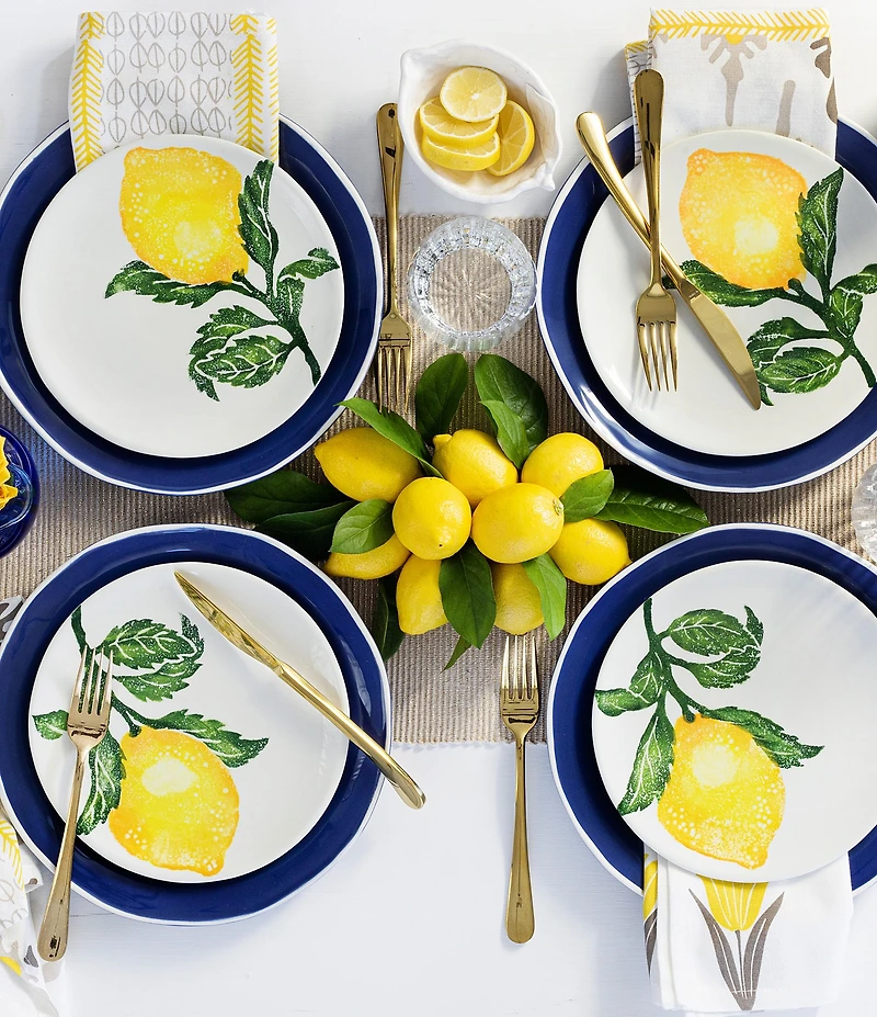 VIETRI Limoni Salad Plate
