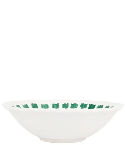 VIETRI Lisbon Green Stitch Serving Bowl
