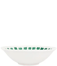 VIETRI Lisbon Green Stitch Serving Bowl