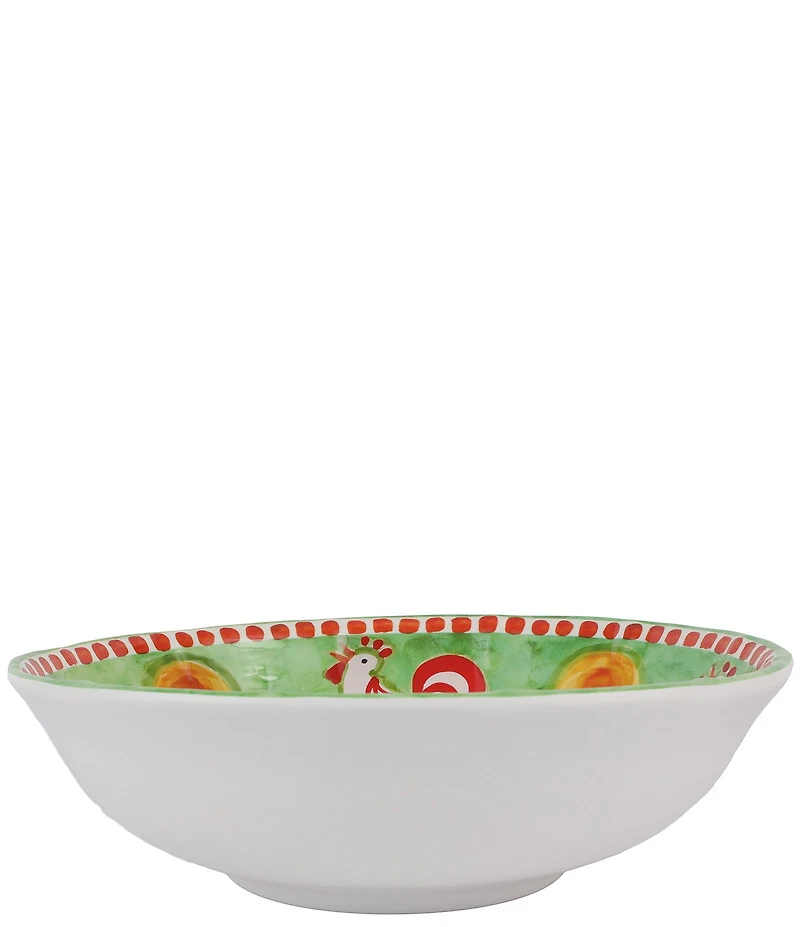 VIETRI Melamine Campagna Gallina Print Large Serving Bowl