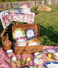 VIETRI Melamine Campagna Chicken Gallina Print Olive Oil Bowl