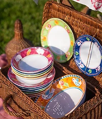 VIETRI Melamine Campagna Pesce Dinner Plate