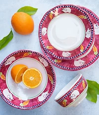 VIETRI Melamine Campagna Porco Pig Print 4-Piece Place Setting