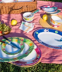 VIETRI Melamine Campagna Porco Pig Print Dinner Plate