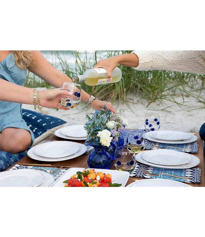 Vietri Melamine Lastra White 12-Piece Place Setting