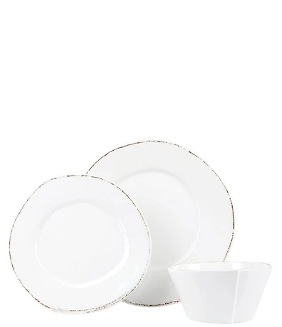 VIETRI Melamine Lastra White -Piece Place Setting