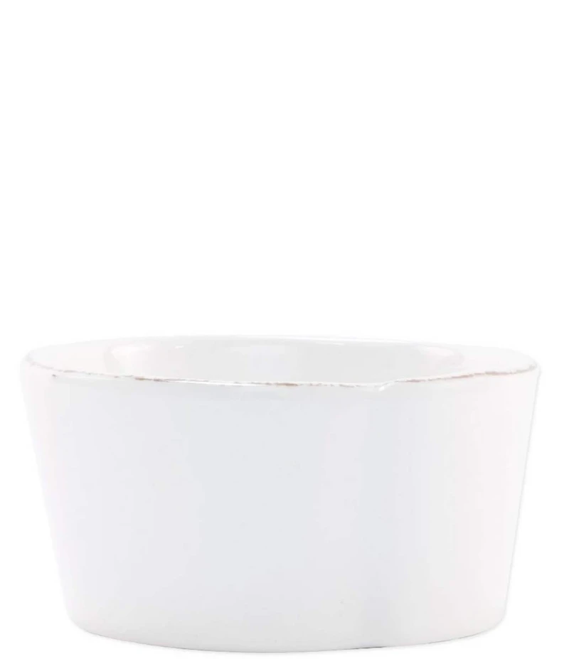 VIETRI Melamine Lastra White Condiment Bowl