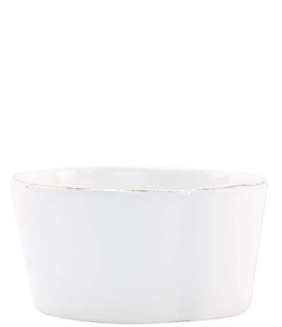 VIETRI Melamine Lastra White Condiment Bowl