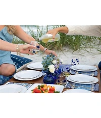 VIETRI Melamine Lastra White Dinner Plate