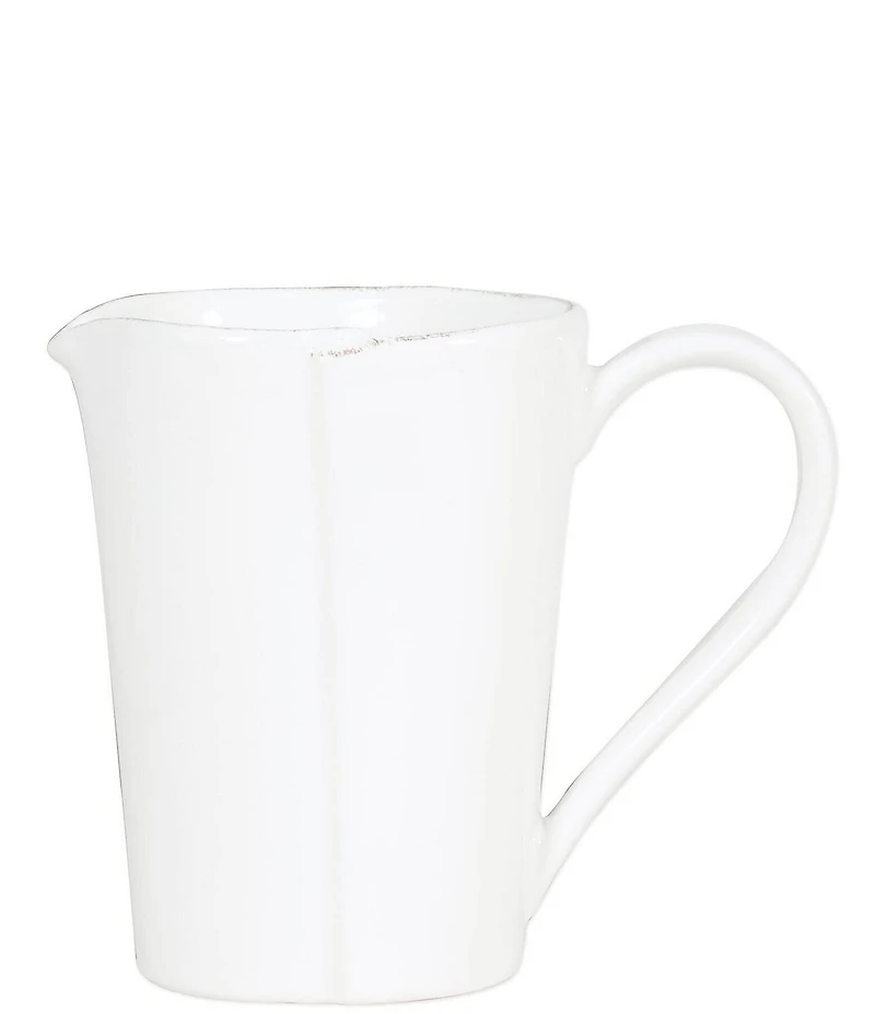 VIETRI Melamine Lastra White Pitcher
