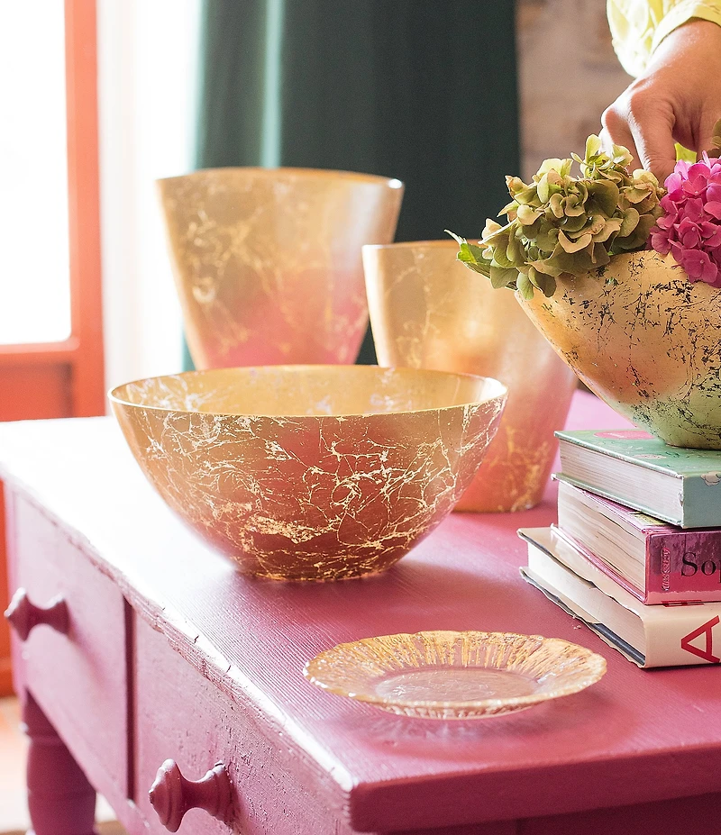 VIETRI Moon Glass Deep Decorative Bowl