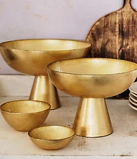 VIETRI Moon Glass Pedestal Bowl