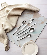 VIETRI Natura Silver Satin 5-Piece Place Setting- Set of 4