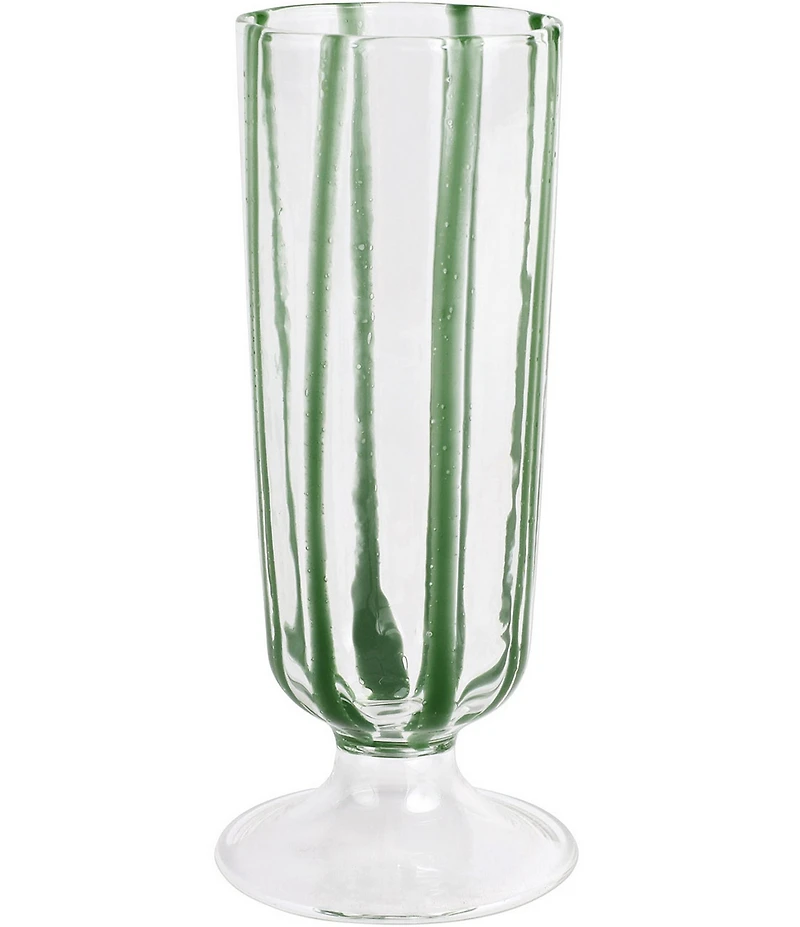 VIETRI Nuovo Stripe Collection Champagne Glass