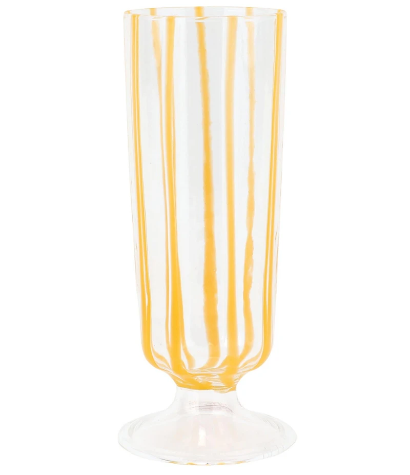 VIETRI Nuovo Stripe Collection Champagne Glass