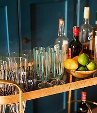 VIETRI Nuovo Stripe Champagne Glass
