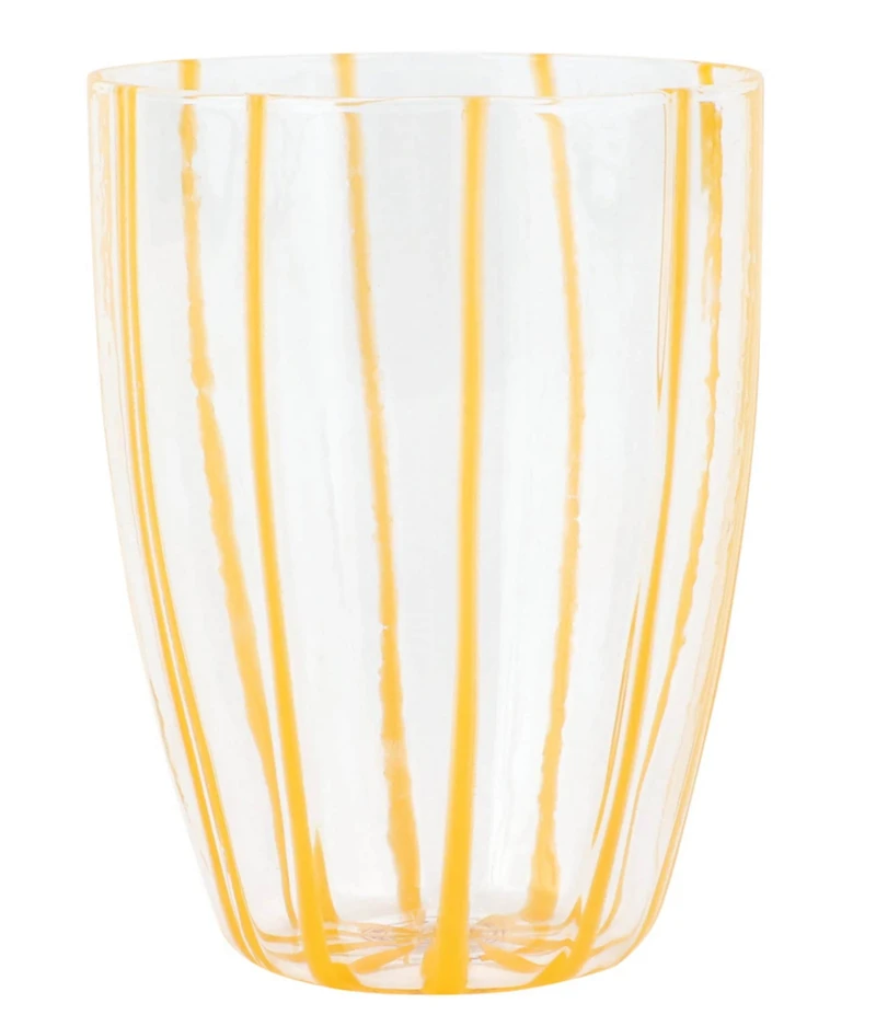VIETRI Nuovo Stripe Collection Tall Tumbler