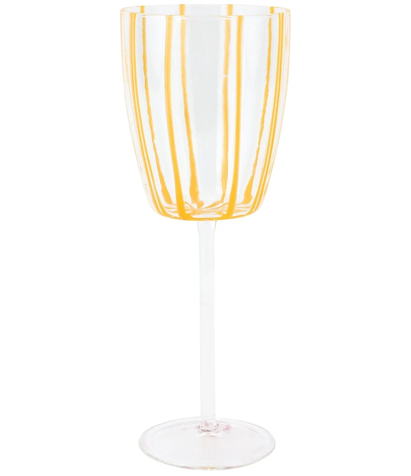 VIETRI Nuovo Stripe Collection Wine Glass