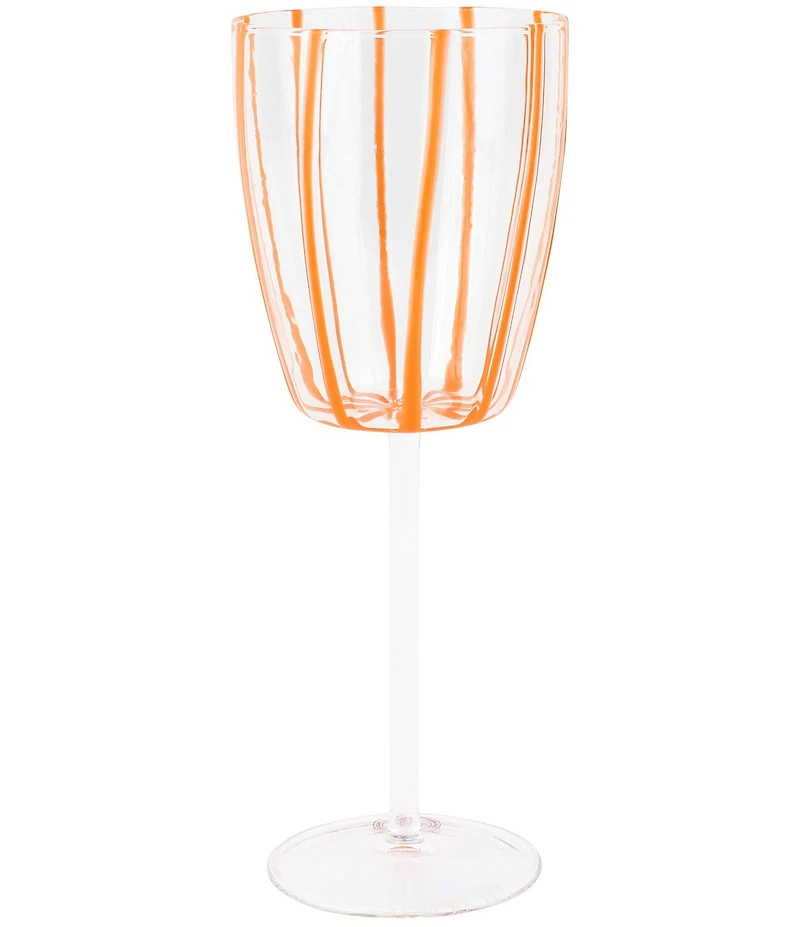 VIETRI Nuovo Stripe Collection Wine Glass