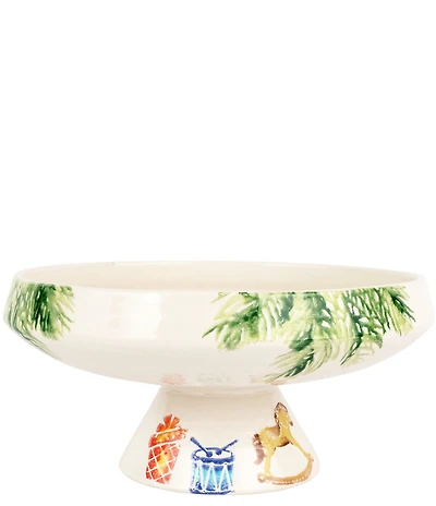 VIETRI Nutcracker Pedestal Fruit Bowl