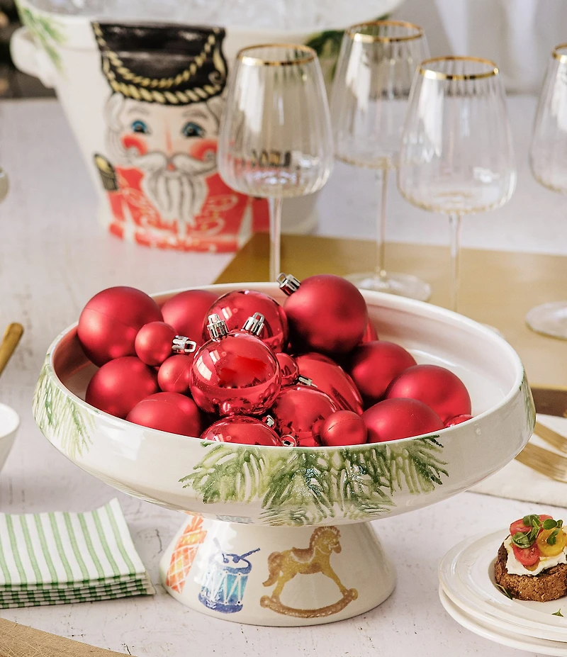 VIETRI Nutcracker Pedestal Fruit Bowl