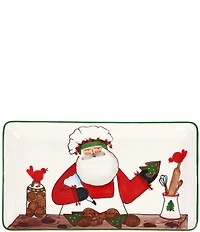 VIETRI Old St. Nick 2025 Limited Edition Rectangular Platter