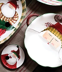 VIETRI Old St. Nick Cocktail Plates, Set of 4