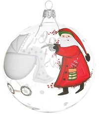 VIETRI Old St. Nick Hand-Painted Baby's First Christmas Ornament
