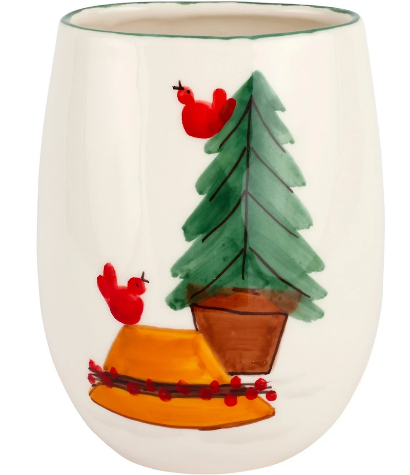 VIETRI Old St. Nick Small Vase