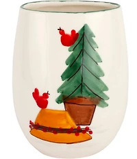 VIETRI Old St. Nick Small Vase