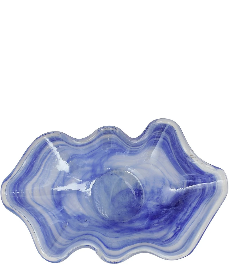 VIETRI Onda Blown Glass Large Centerpiece Bowl