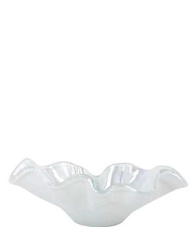 VIETRI Onda Blown Glass Large Centerpiece Bowl