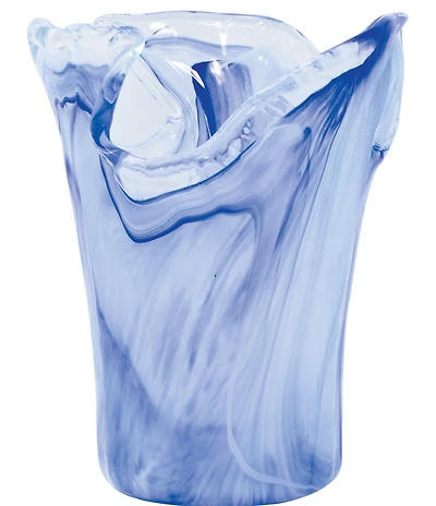 VIETRI Onda Glass Cobalt Small Vase