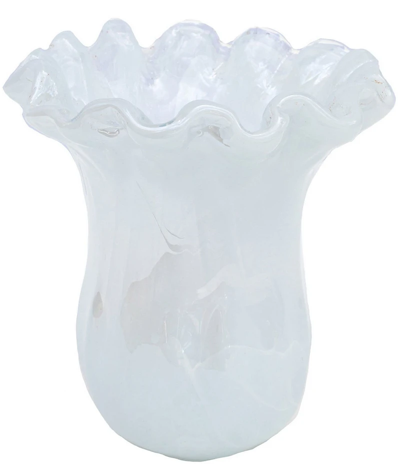 VIETRI Onda Glass Collection Tulip Vase