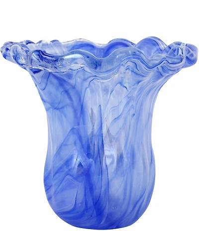 VIETRI Onda Glass Collection Tulip Vase