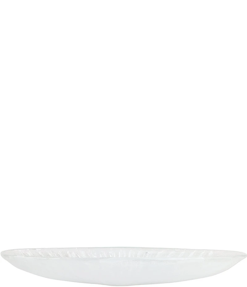 VIETRI Onda Glass Long Oval Serving Bowl