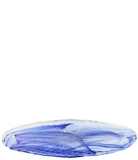 VIETRI Onda Glass Long Oval Serving Bowl
