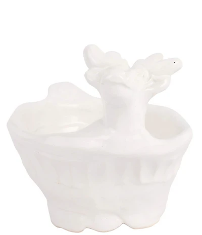 VIETRI Pietra Natale Figural Deer Condiment Bowl