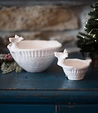 VIETRI Pietra Natale Figural Deer Deep Bowl