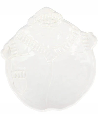 VIETRI Pietra Natale Figural Santa Medium Footed Bowl