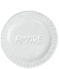 VIETRI Pietra Serena Amore Plate