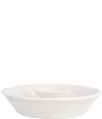 VIETRI Pietra Serena Chip and Dip Server