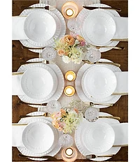 VIETRI Pietra Serena Collection White Dinner Plate