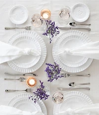 VIETRI Pietra Serena Collection White Dinner Plate